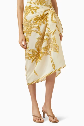 Jungle Sarong in Cotton-silk