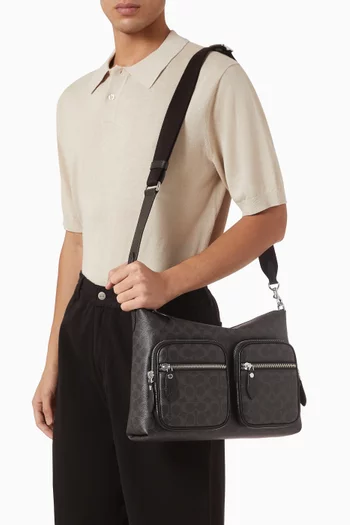 Domino File Bag in Signature Canvas