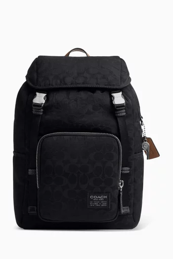 Logan Backpack in Signature Nylon