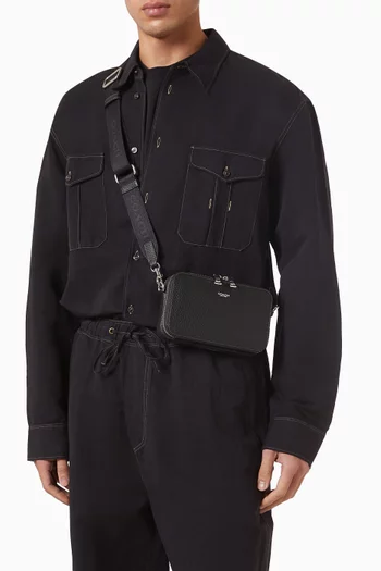 Clinton Crossbody Bag in Pebbled Leather