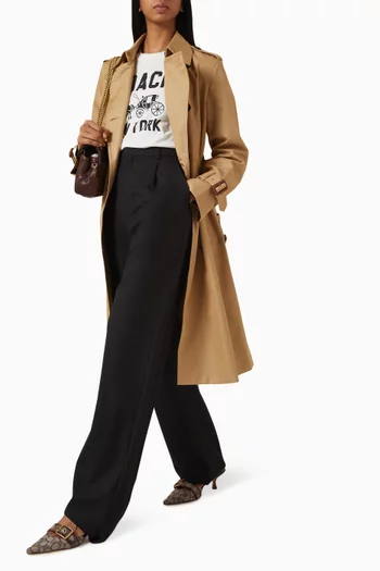 Trench Coat in Cotton-blend