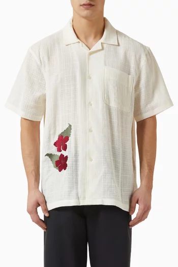 Rampus Embroidered Shirt in Cotton