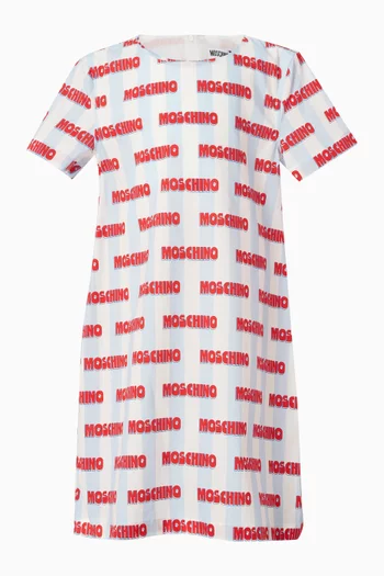Logo Print Dress