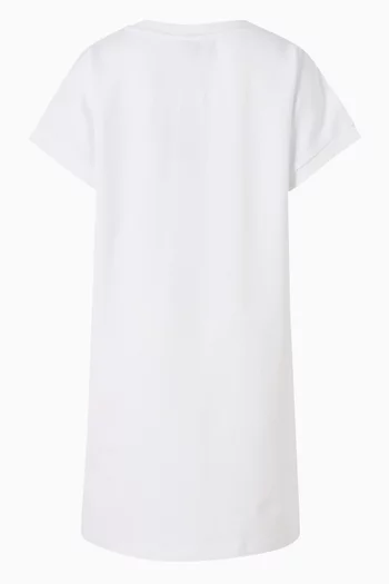 Teddy-print T-shirt Dress