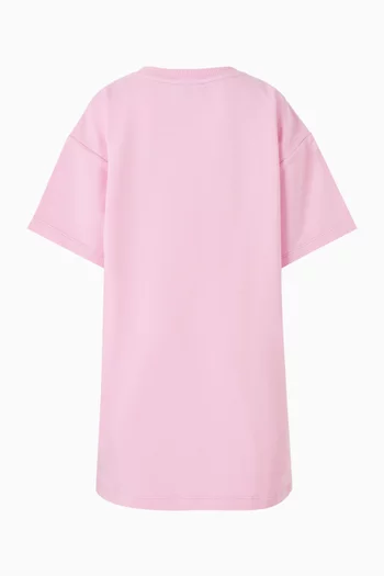 Floral Teddy-print T-shirt Dress
