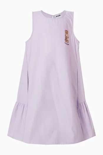 Teddy-print T-shirt Dress