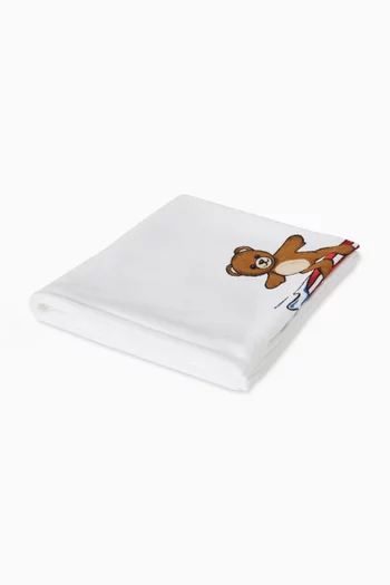 Surfing Teddy Beach Towel