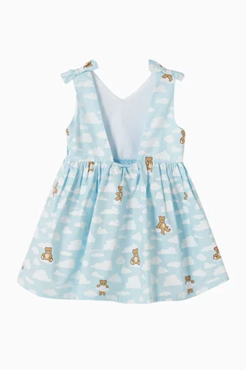 Teddy Bear Print Dress in Cotton