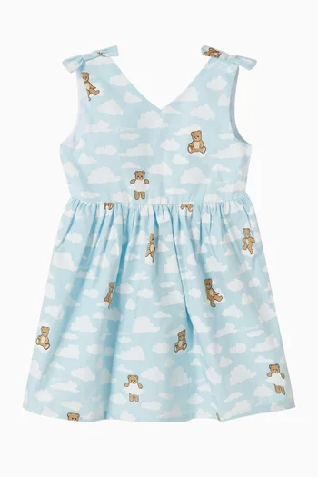 Teddy Bear Print Dress in Cotton
