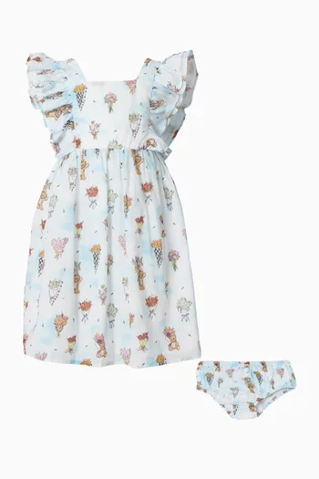 Teddy Print Dress