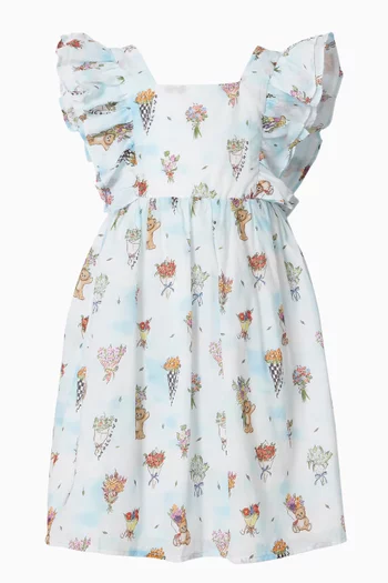 Teddy Print Dress
