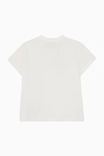 Teddy Logo T-shirt in Cotton Jersey