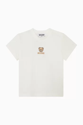 Teddy Logo T-shirt in Cotton Jersey