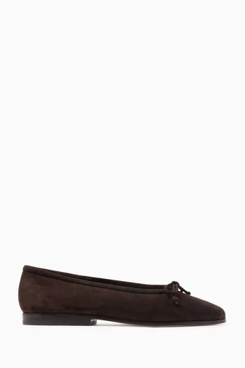 Noelle Ballerina Flats in Suede