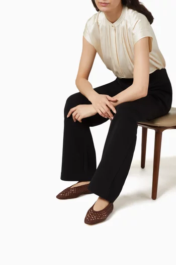 Emery Ballet Flats in Crochet