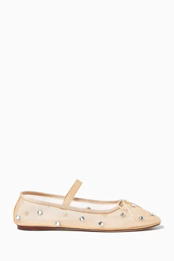 Leonie Ballerina Flats in Mesh