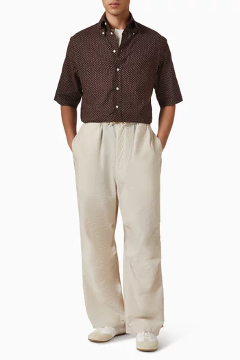 Parachute Pants in Washed Technical Cotton