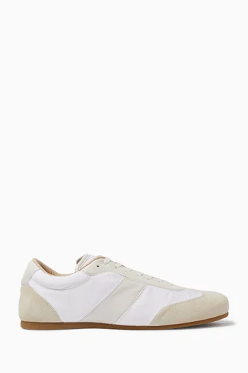 Soft Runner Sneakers in Suede & Nylon