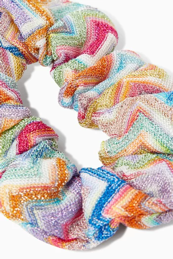 Zigzag-print Scrunchie