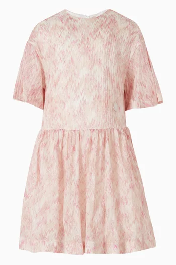 Zigzag Drop-waist Dress