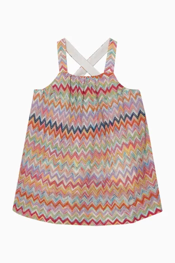 Zigzag Top in Viscose-blend