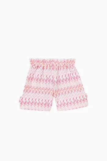 Printed Bow Shorts