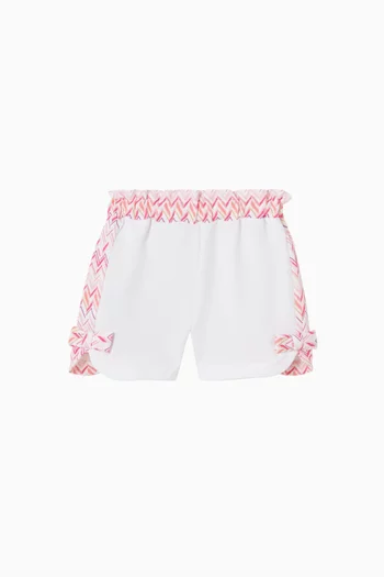 Printed Bow Shorts