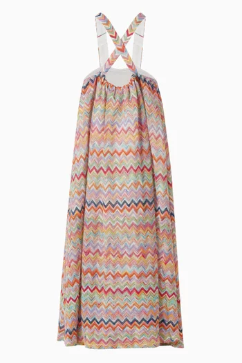 Zigzag Dress in Viscose-blend