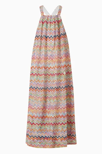 Zigzag Dress in Viscose-blend