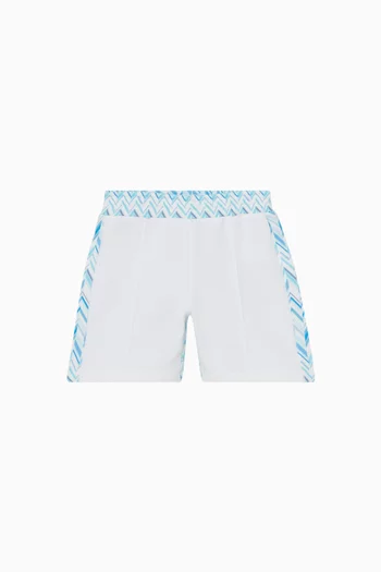 Zigzag Print Sweatshorts
