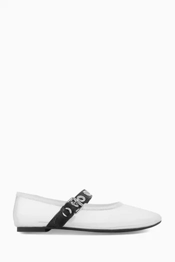 Barely There Constance Ballerina Flats in Mesh