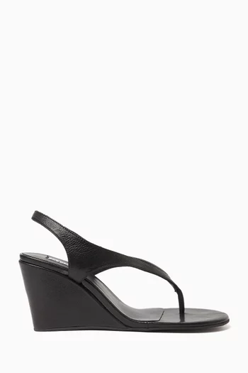 Yoto Wedge Sandals in Leather