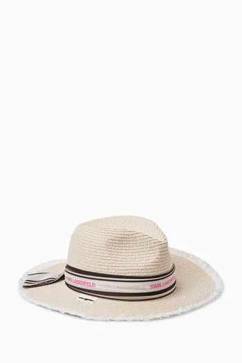 Frayed Striped Hat
