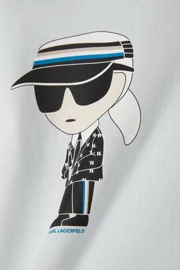 KARL Print T-shirt in Cotton
