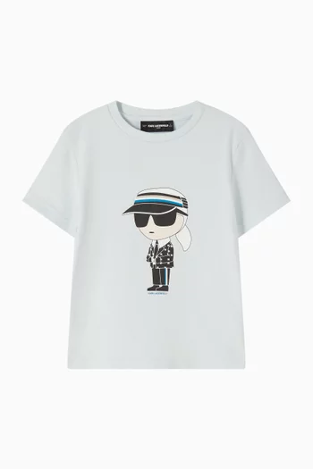 KARL Print T-shirt in Cotton