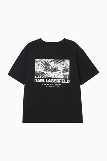 Logo Patch T-shirt in Cotton Jersey