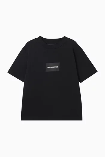 Logo Patch T-shirt in Cotton Jersey