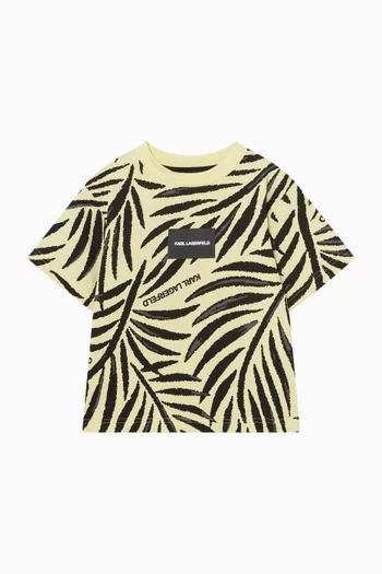 Printed T-shirt in Cotton Jersey