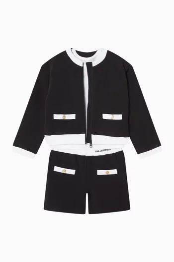 T-shirt, Jacket & Shorts Set