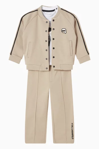T-shirt, Jacket & Sweatpants Set