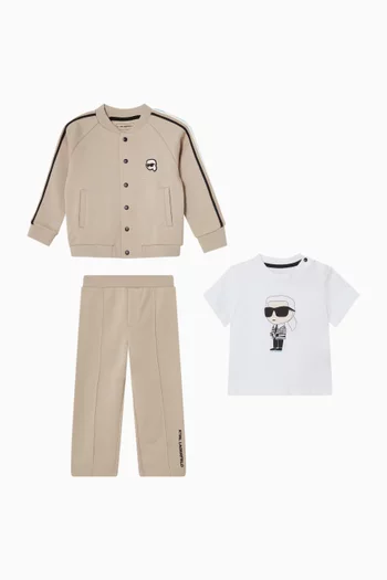 T-shirt, Jacket & Sweatpants Set