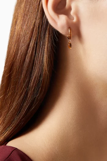 Chakra Citrine Single Earring in 18kt Gold
