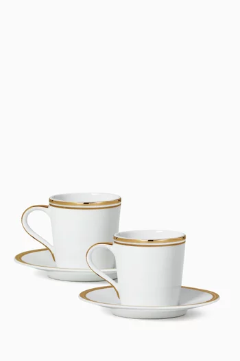 Wilshire Espresso Cup & Saucer, Set of 2