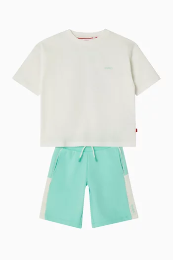 Colour-block Sweatshorts
