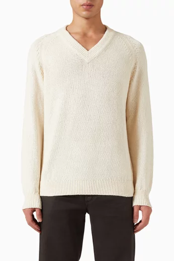 V-neck T-shirt in Cotton
