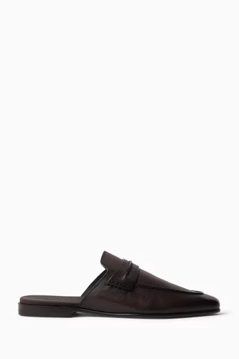 Mocassin Sabbia Loafer Mules in Leather