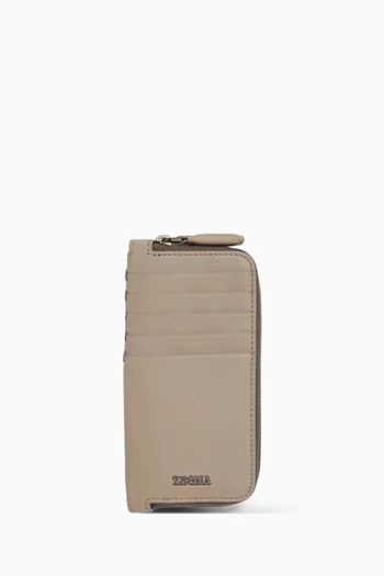 Zip Wallet in SECONDSKIN Leather