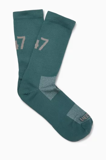247 Numbers Socks in Nylon-blend