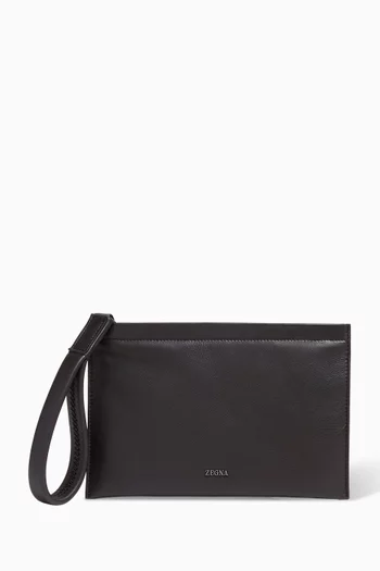 SECONDSKIN Pouch in Leather