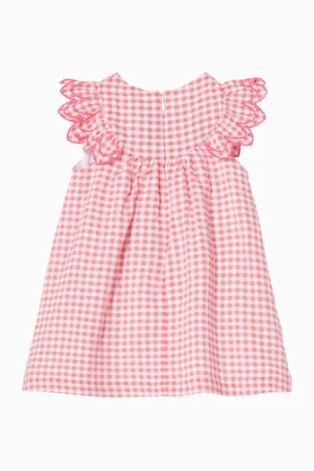 Gingham Dress in Cotton